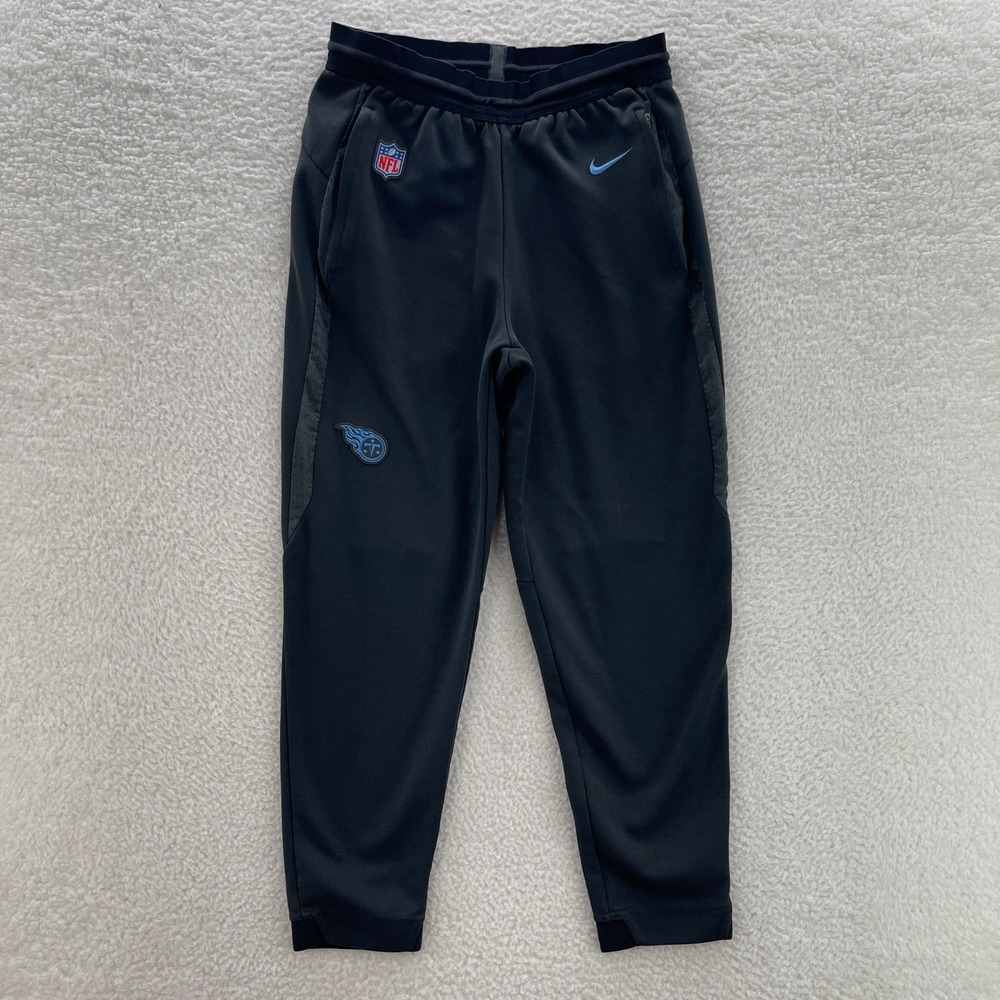 Tennessee Titans Jogger Pants Mens Medium Nike Black On Field NFL Football Gym
